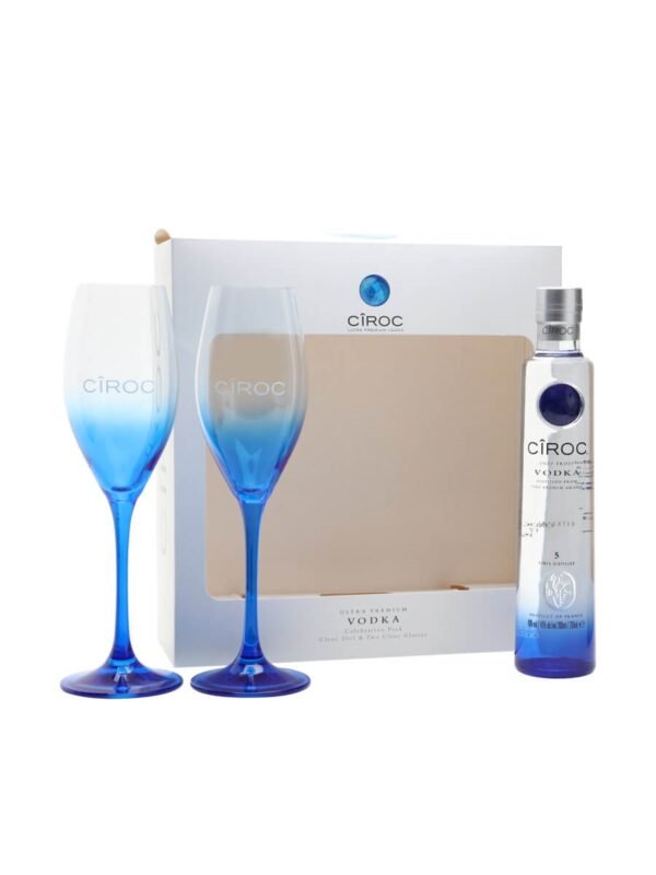 Buy Cîroc Vodka and 2 Flutes Gift Set