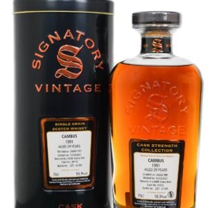 Cambus 1991 Aged 29 Years Single Grain Scotch Whisky – Signatory Vintage (700ml)