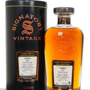 Cambus 1991 Aged 29 Years Single Grain Scotch Whisky – Signatory Vintage (700ml)