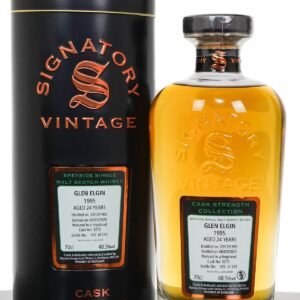 Glen Elgin 1995 Aged 24 Years Cask Strength Speyside Single Malt Scotch Whisky – Signatory Vintage (700ml)