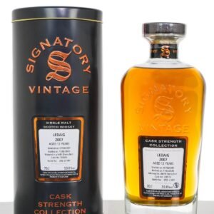 Ledaig 2007 Aged 12 Years Cask Strength Single Malt Scotch Whisky – Signatory Vintage (700ml)